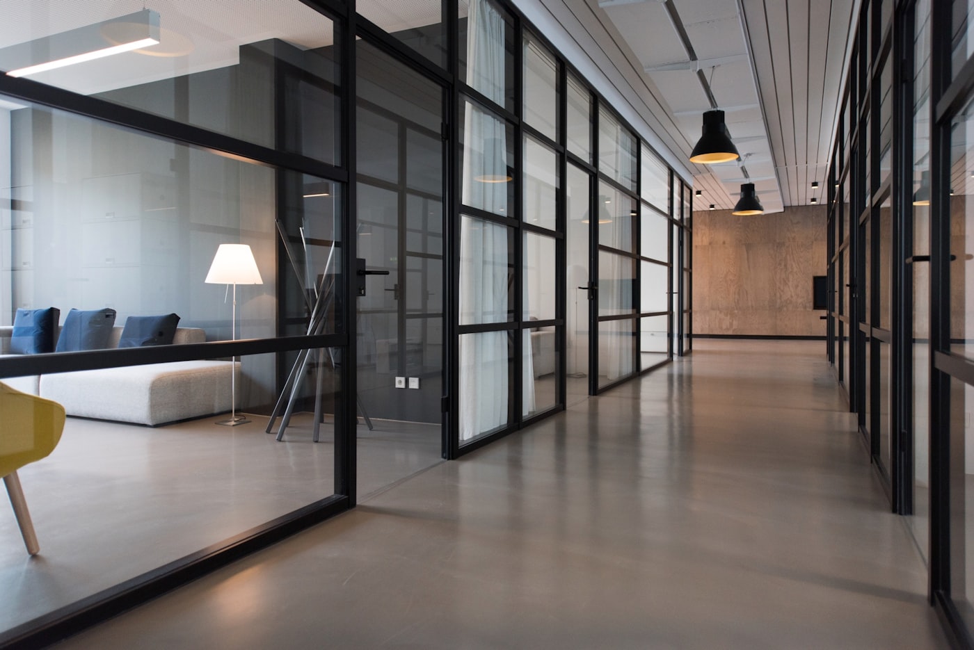 Modern law office conference room